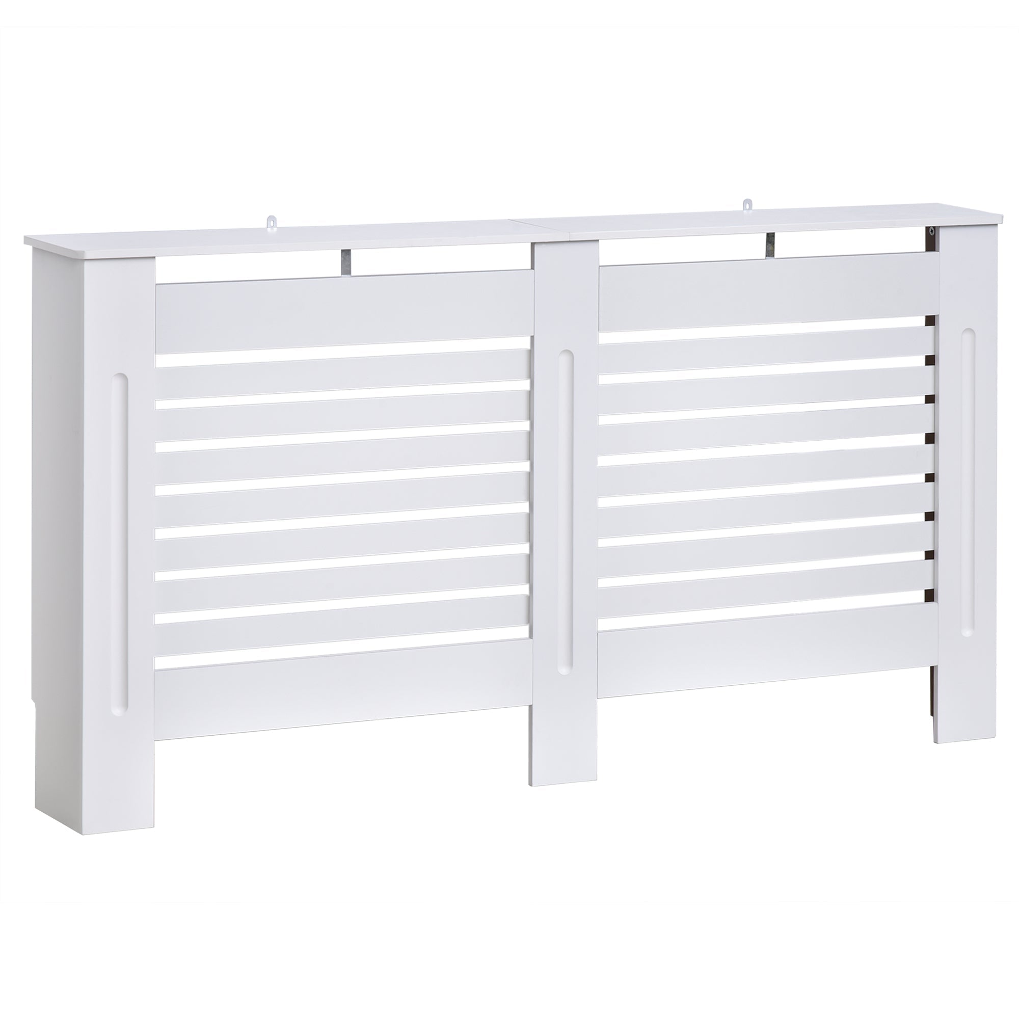 Homcom 152Lx19Wx81H cm Medium-density fibreboard Radiator Cover-White ...