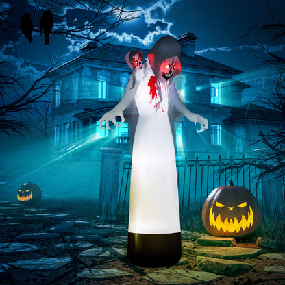 Three-Headed Ghost Inflatable Halloween Decoration - 270cm Primary Image