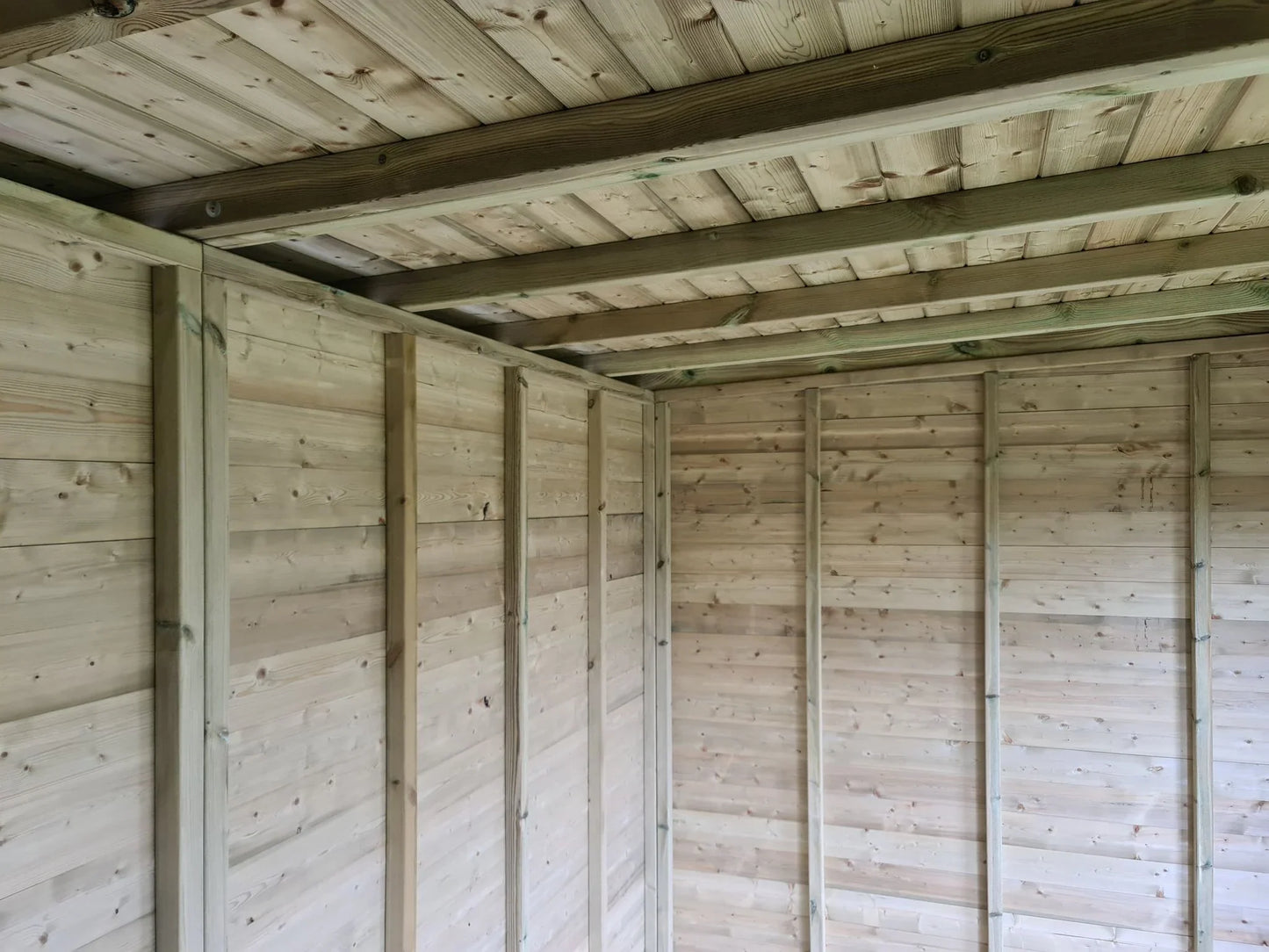 Bakewell Garden Summerhouse 3.6M wide x 3M deep Pent Roof by Churnet Valley - BAKE12X10