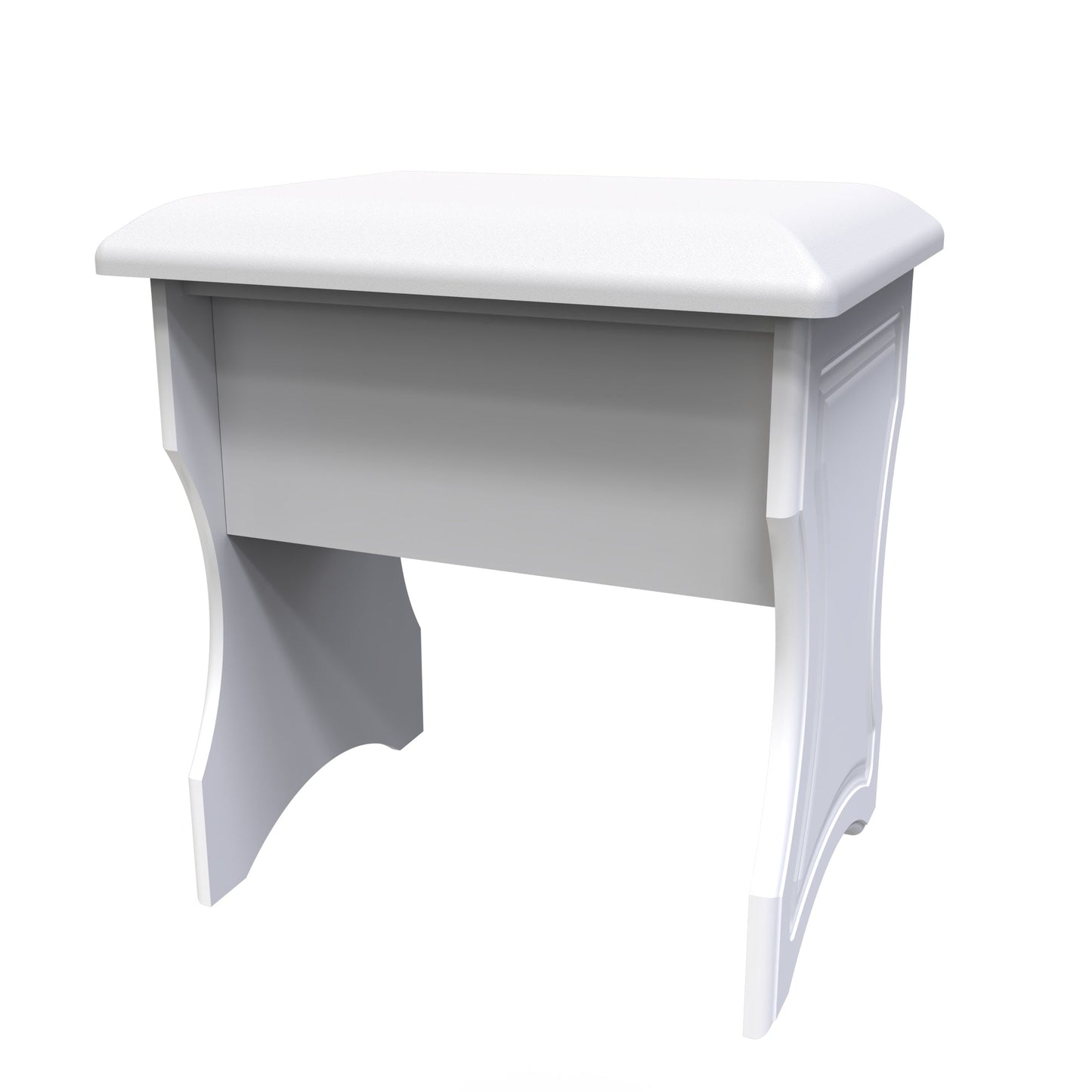 Balmoral Dressing Stool White 50cm