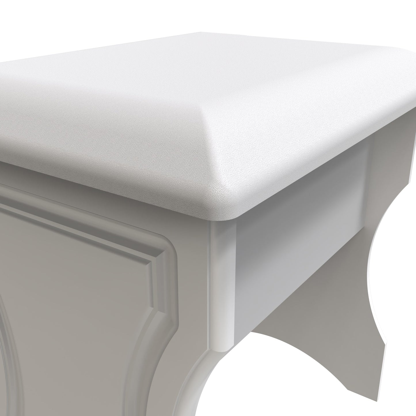 Balmoral Dressing Stool White 50cm