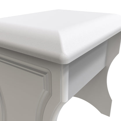 Balmoral Dressing Stool White 50cm