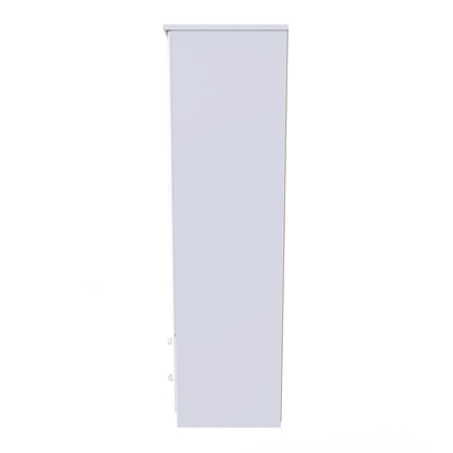 Balmoral Tall Wardrobe White 2 Doors 2 Drawers 182cm