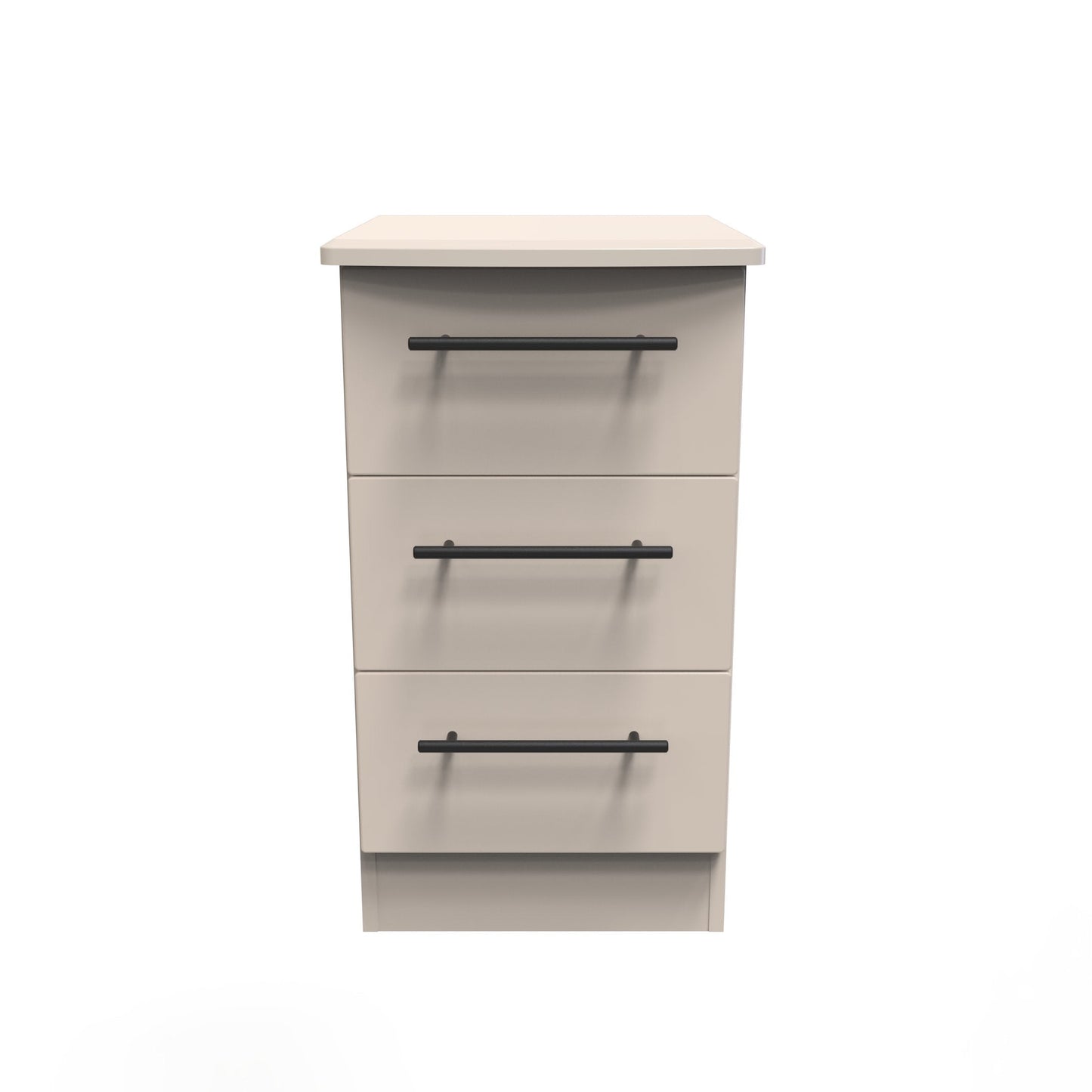 Beverley Bedside Table Off-White 3 Drawers 70cm