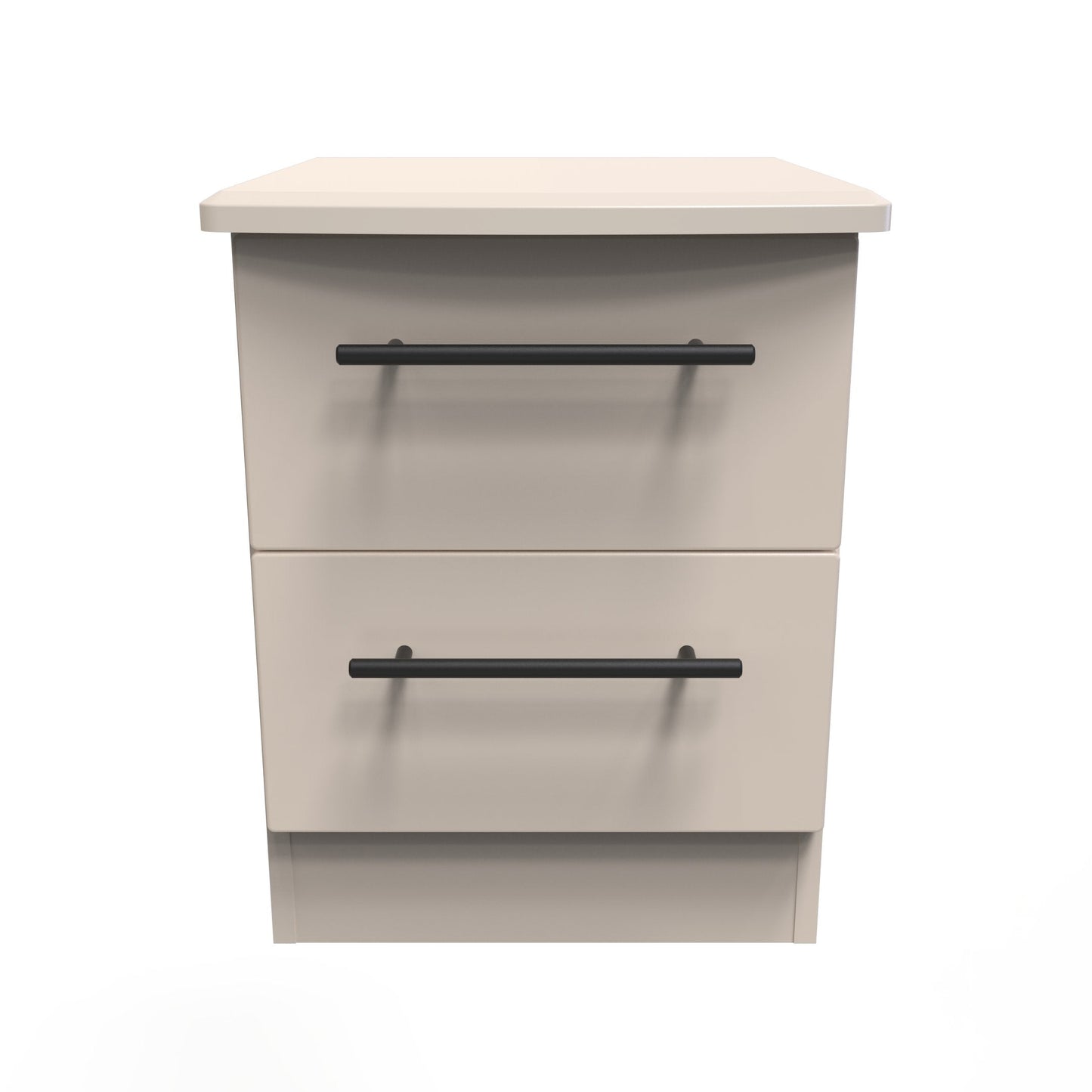 Beverley Bedside Table Off-White 2 Drawers 51cm