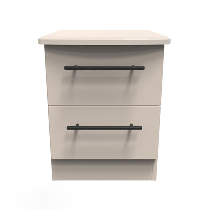Beverley Bedside Table Off-White 2 Drawers 51cm