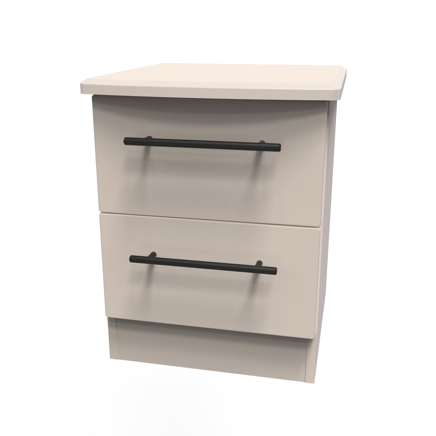 Beverley Bedside Table Off-White 2 Drawers 51cm
