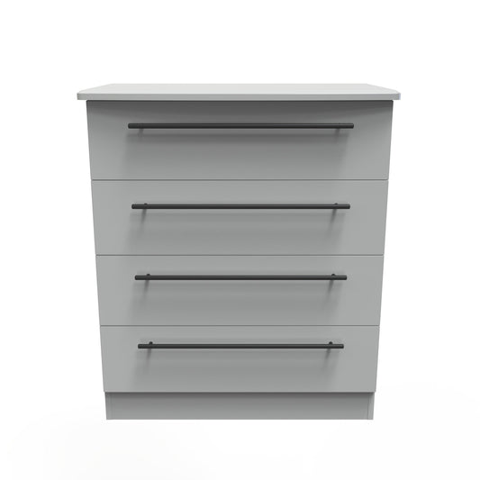 Beverley Chest of Drawers Grey 4 Drawers 89cm