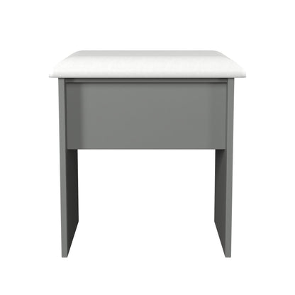 Beverley Dressing Stool Grey 50cm