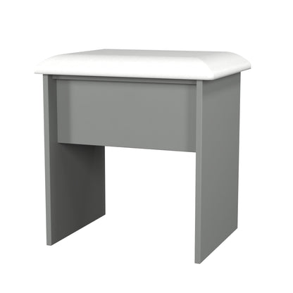 Beverley Dressing Stool Grey 50cm