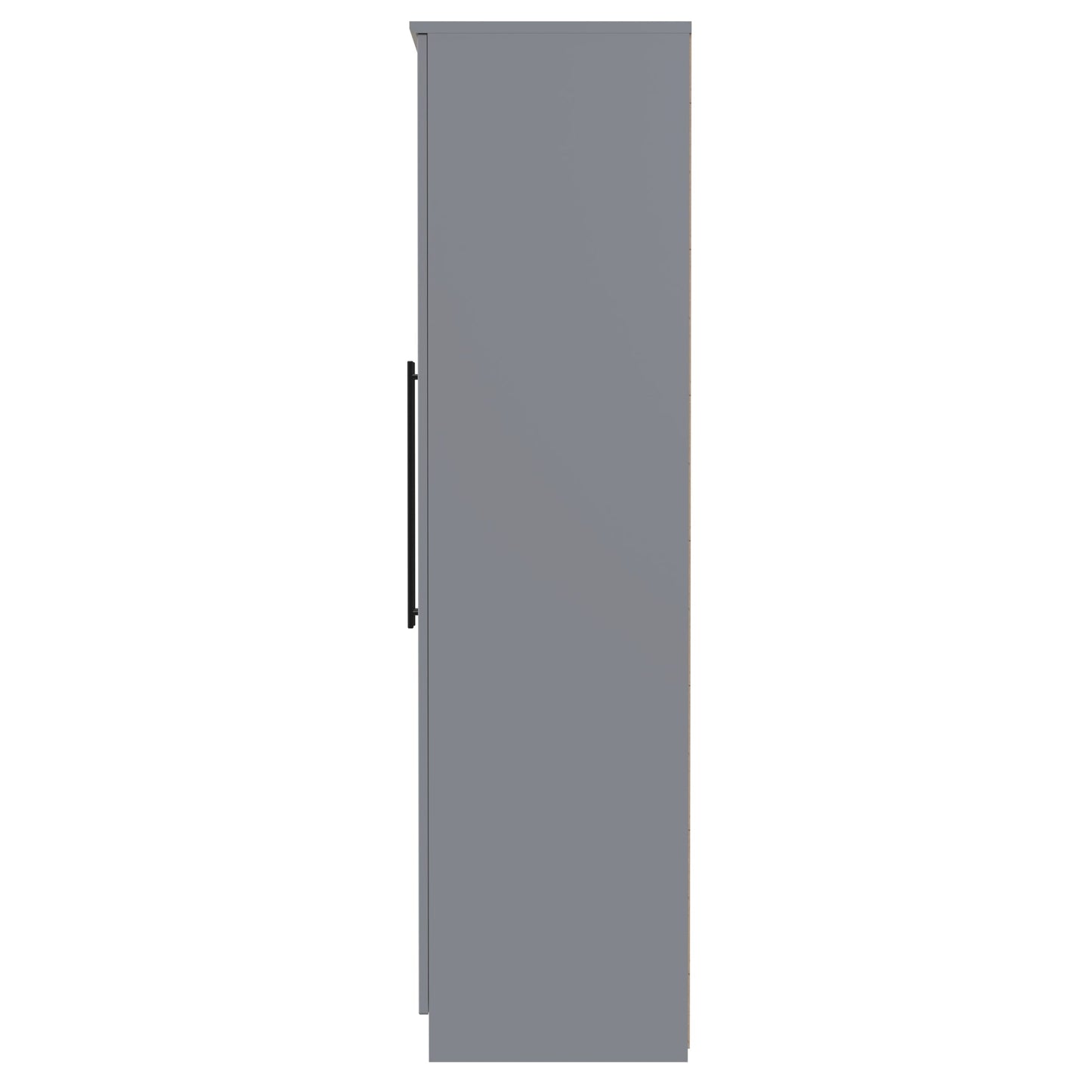 Beverley Tall Wardrobe Grey 2 Doors 196cm