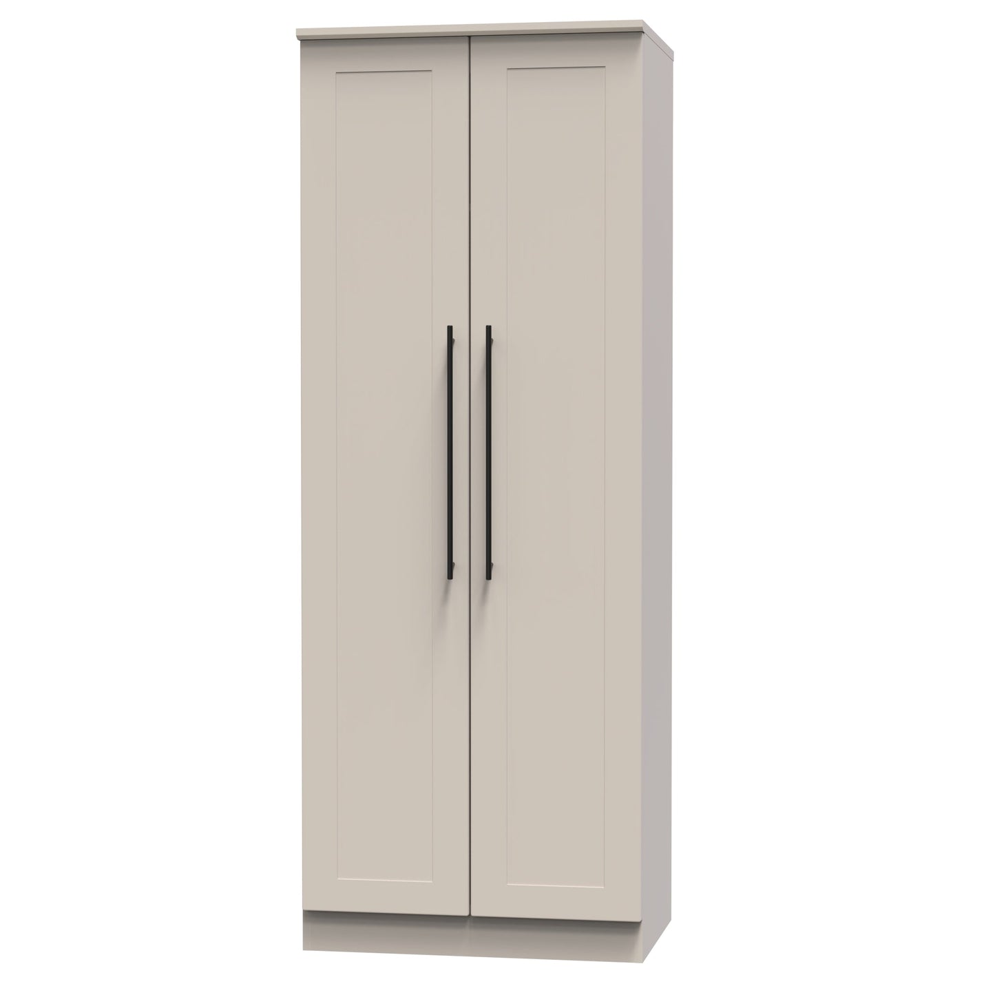 Beverley Tall Wardrobe Off-White 2 Doors 196cm