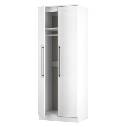 Beverley Tall Wardrobe White 2 Doors 196cm