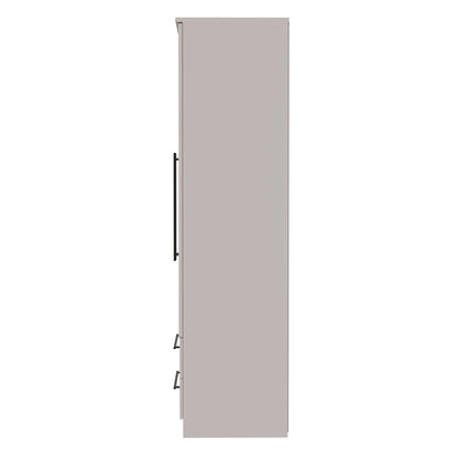 Beverley Tall Wardrobe Off-White 2 Doors 2 Drawers 196cm
