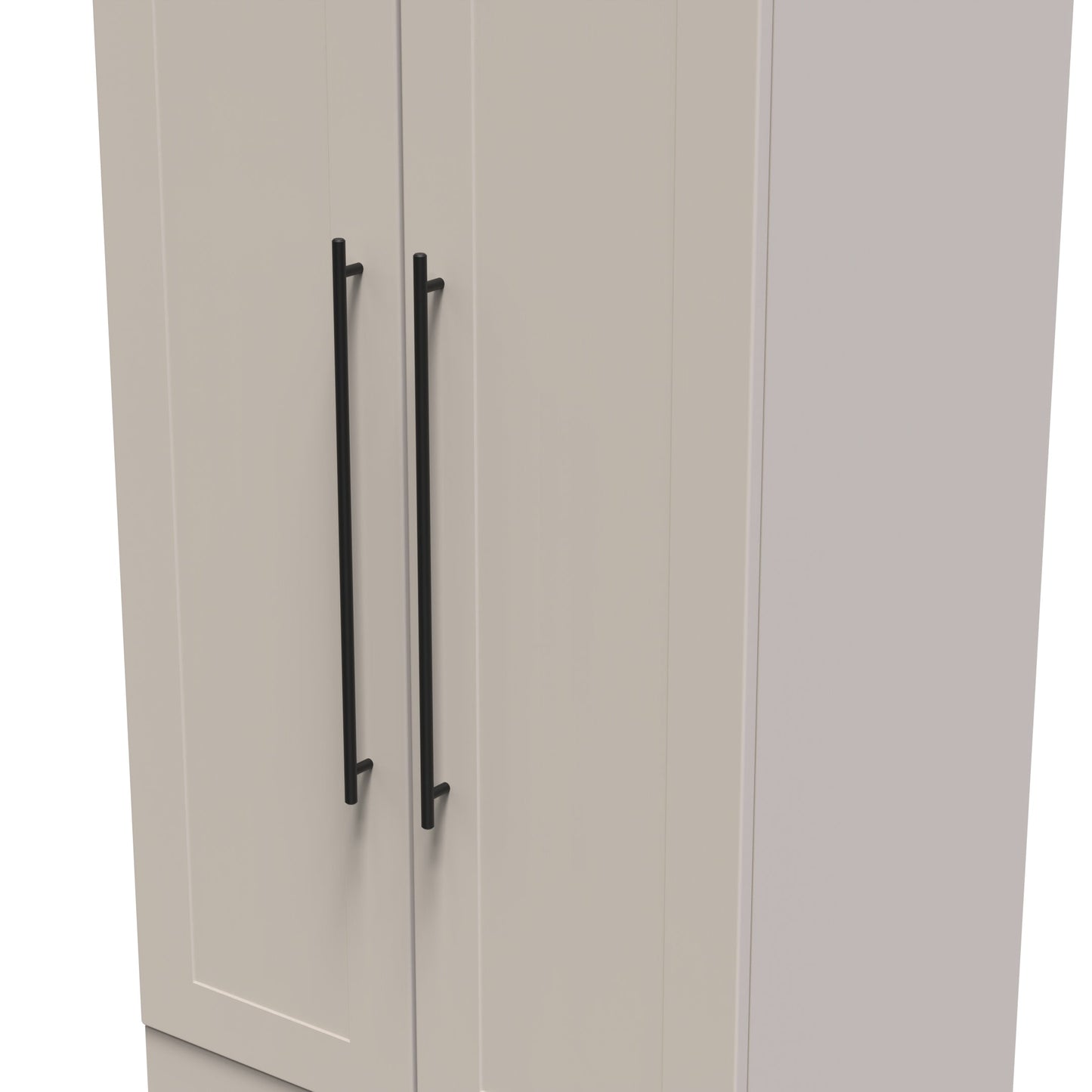 Beverley Tall Wardrobe Off-White 2 Doors 2 Drawers 196cm