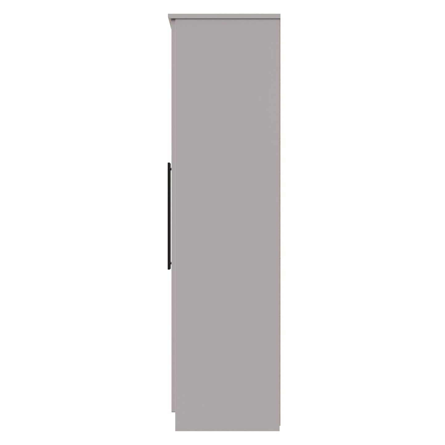 Beverley Tall Mirror Wardrobe Off-White 6 Doors 2 Shelves 2 Drawers 222cm