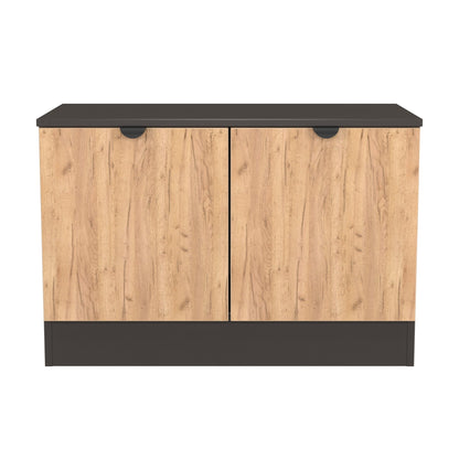 Bora Sideboard Gold & Dark Grey 2 Doors 74cm