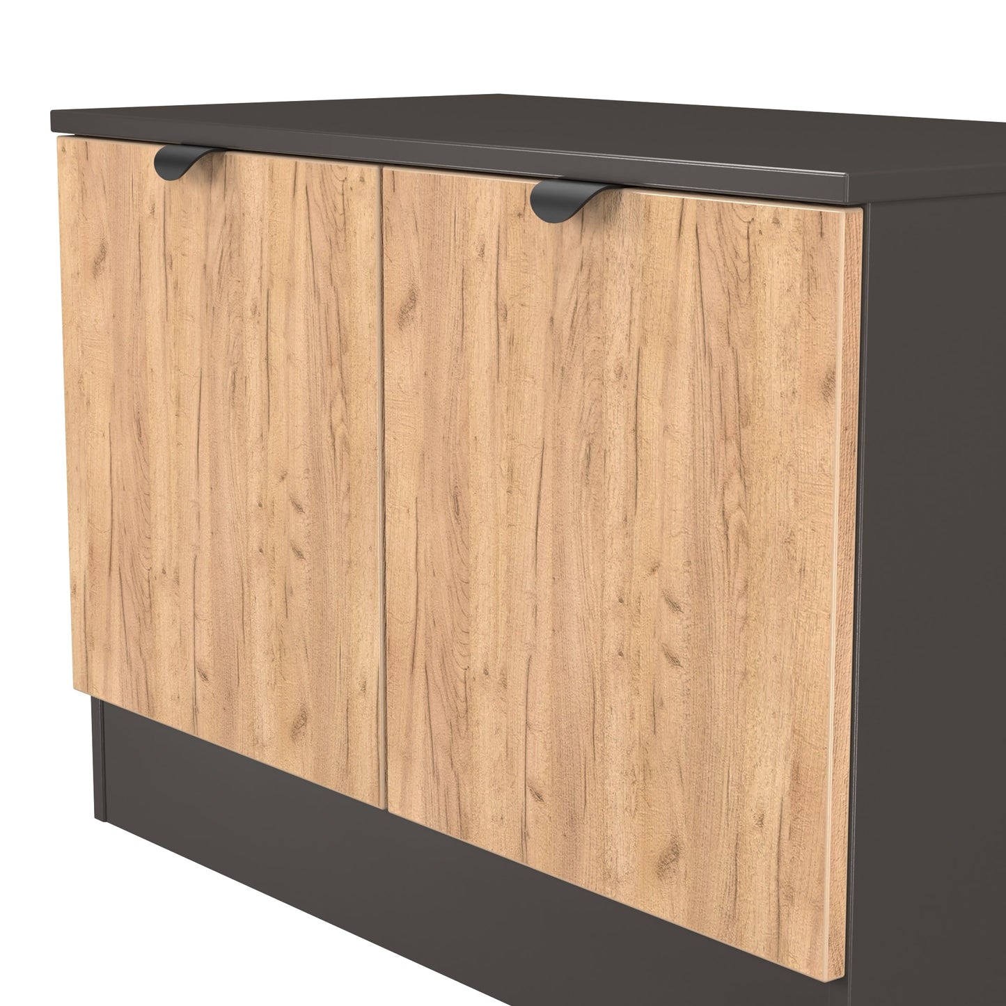 Bora Sideboard Gold & Dark Grey 2 Doors 74cm