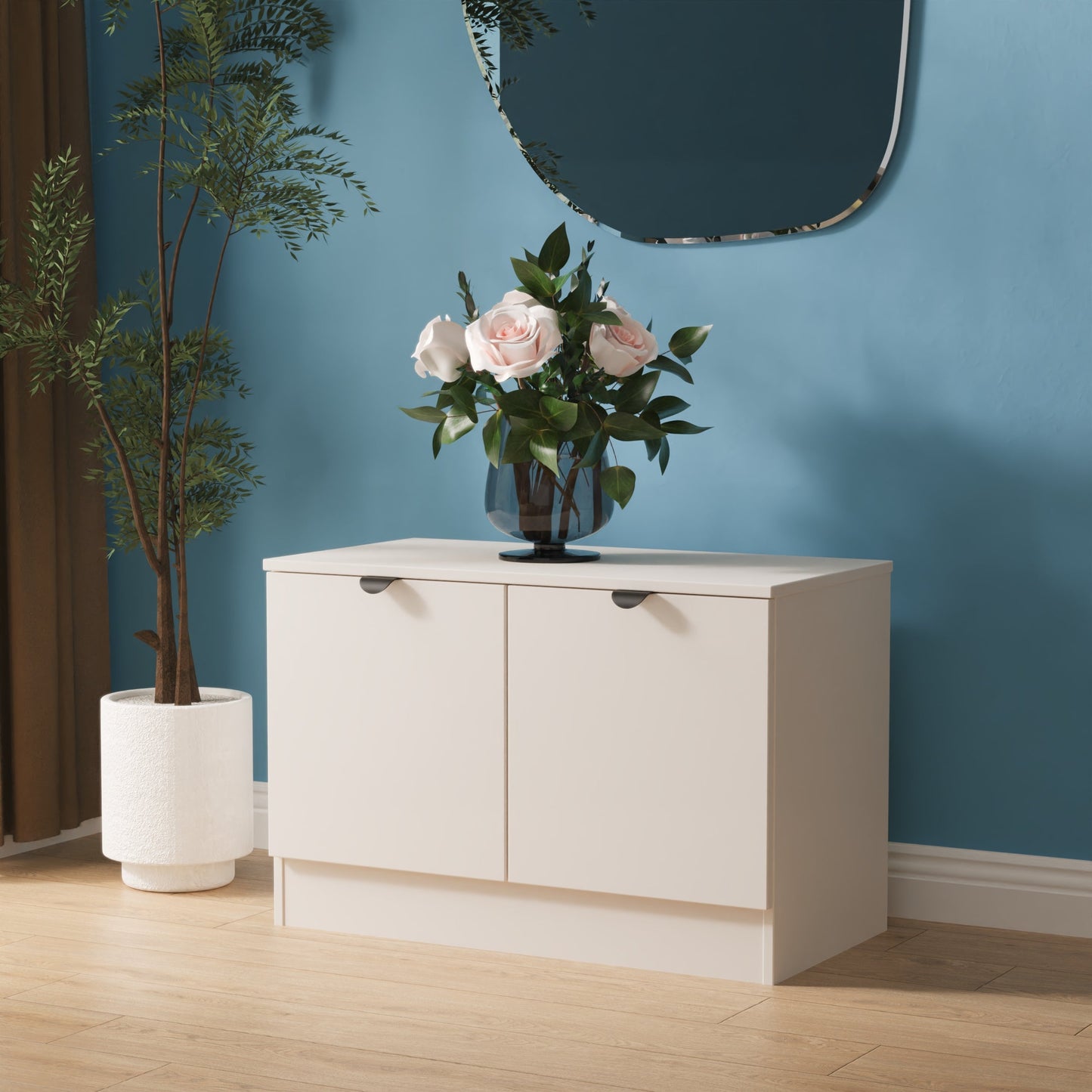 Bora Sideboard Off-White 2 Doors 74cm