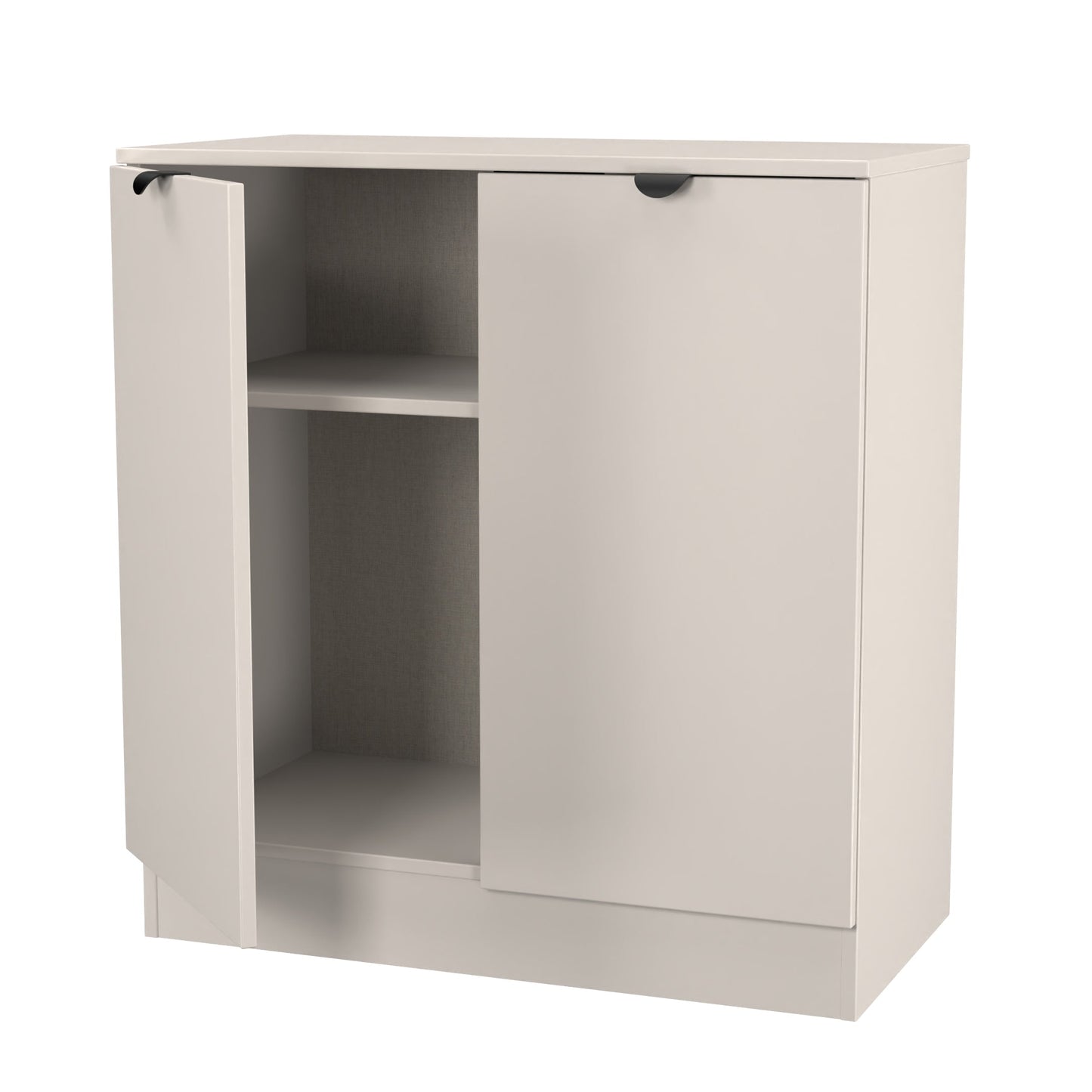 Bora Cabinet Off-White 2 Doors 1 Shelf 79cm