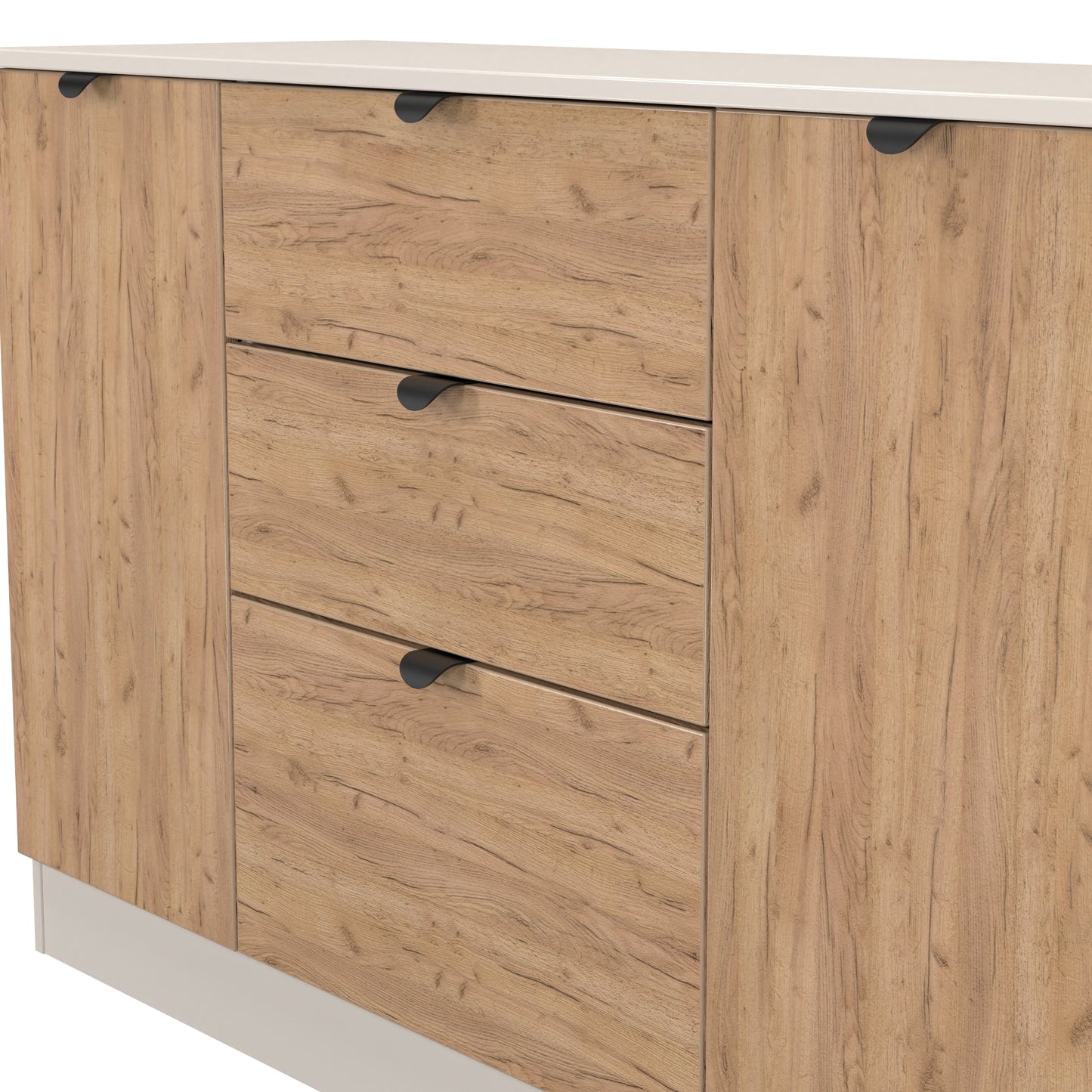 Bora Large Sideboard Not Applicable 2 Doors 2 Shelves 3 Drawers 126cm