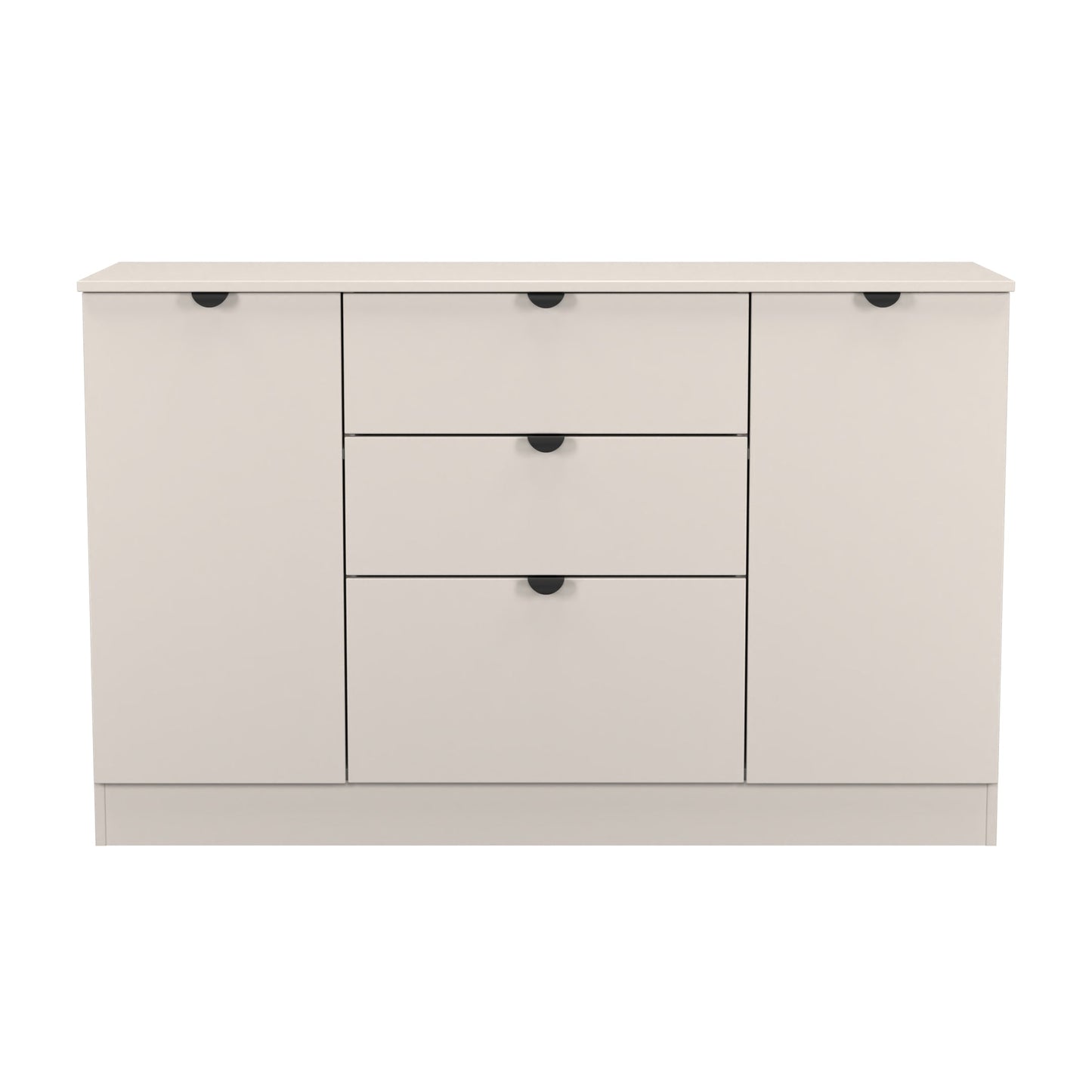 Bora Large Sideboard Off-White 2 Doors 2 Shelves 3 Drawers 126cm
