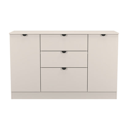 Bora Large Sideboard Off-White 2 Doors 2 Shelves 3 Drawers 126cm