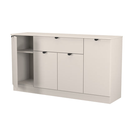 Bora Large Sideboard Off-White 4 Doors 2 Shelves 1 Drawer 144cm