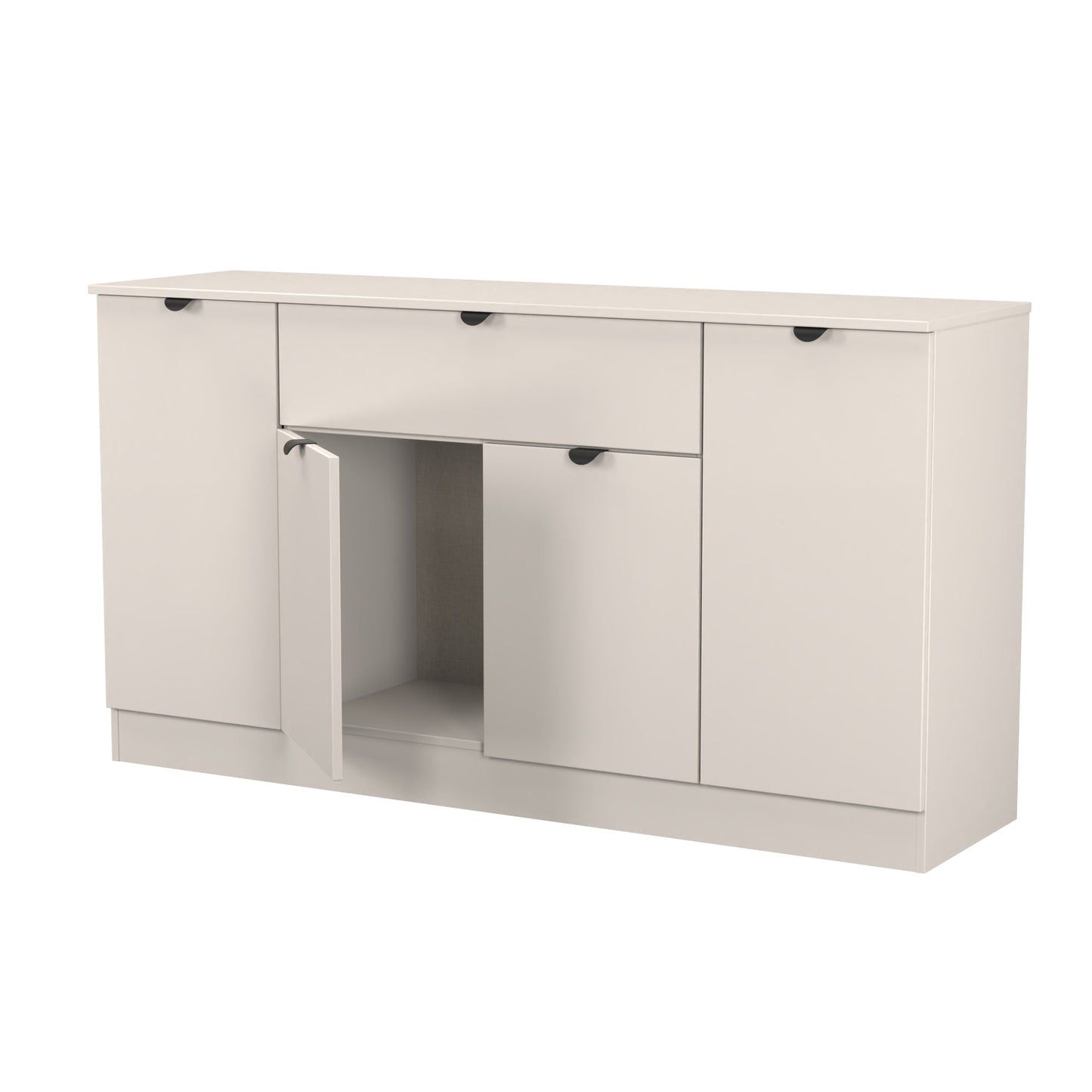 Bora Large Sideboard Off-White 4 Doors 2 Shelves 1 Drawer 144cm