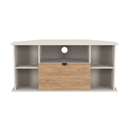 Bora Corner Corner TV Unit Not Applicable 4 Shelves 1 Drawer 110cm