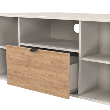Bora Corner Corner TV Unit Not Applicable 4 Shelves 1 Drawer 110cm