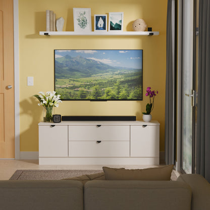 Bora TV Unit Off-White 2 Drawers 2 Doors 144cm