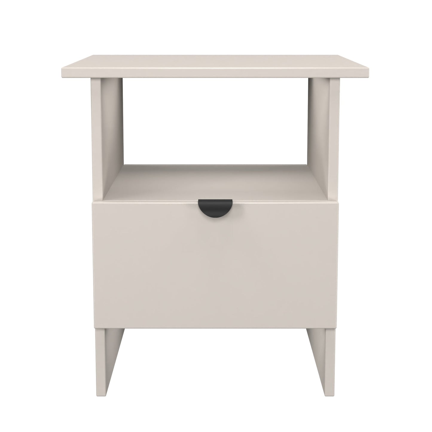 Bora Side Table Off-White 1 Shelf 1 Drawer 50cm