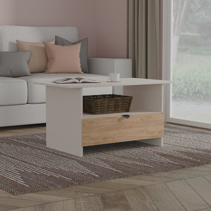 Bora Coffee Table Not Applicable 1 Shelf 1 Drawer 93cm