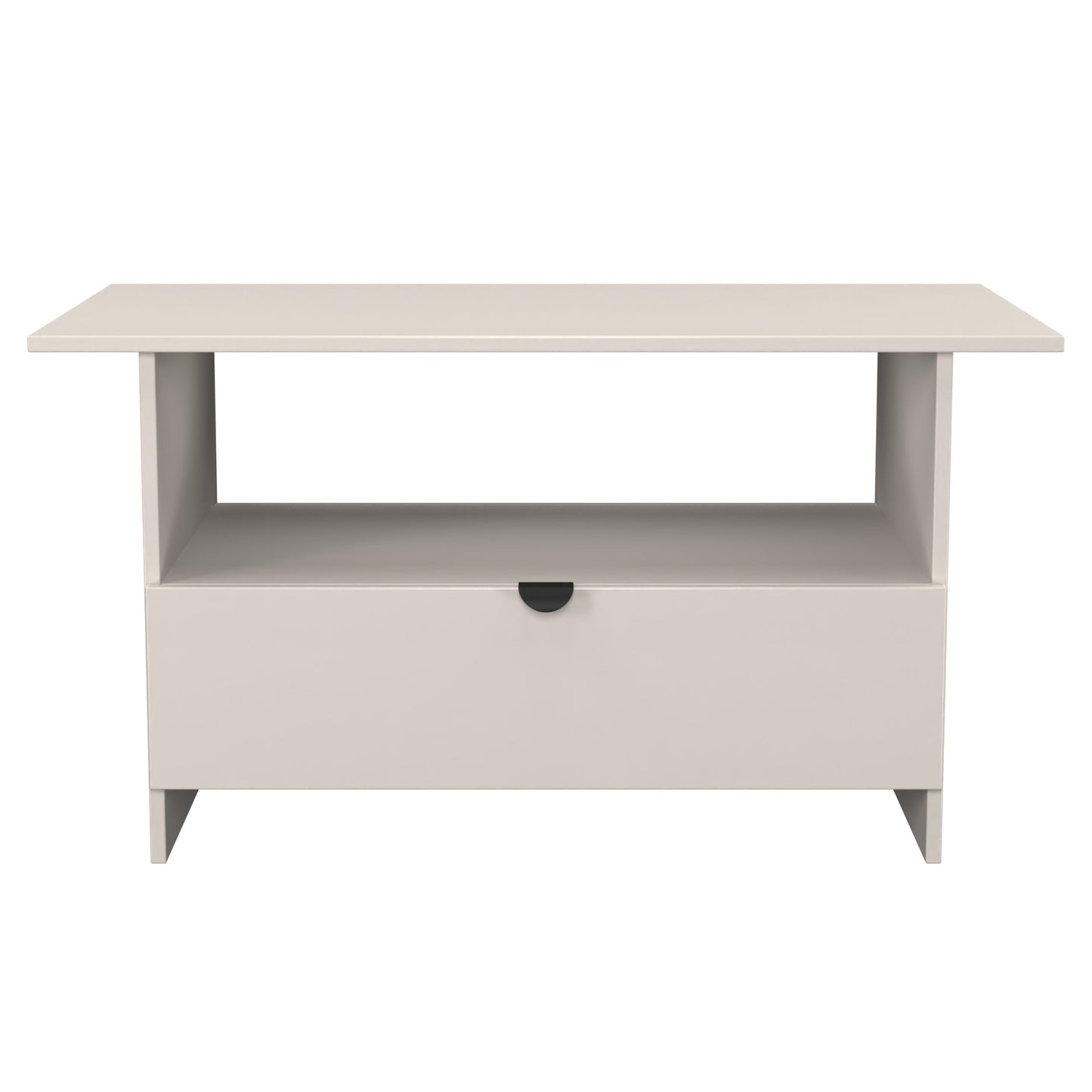 Bora Coffee Table Off-White 1 Shelf 1 Drawer 93cm
