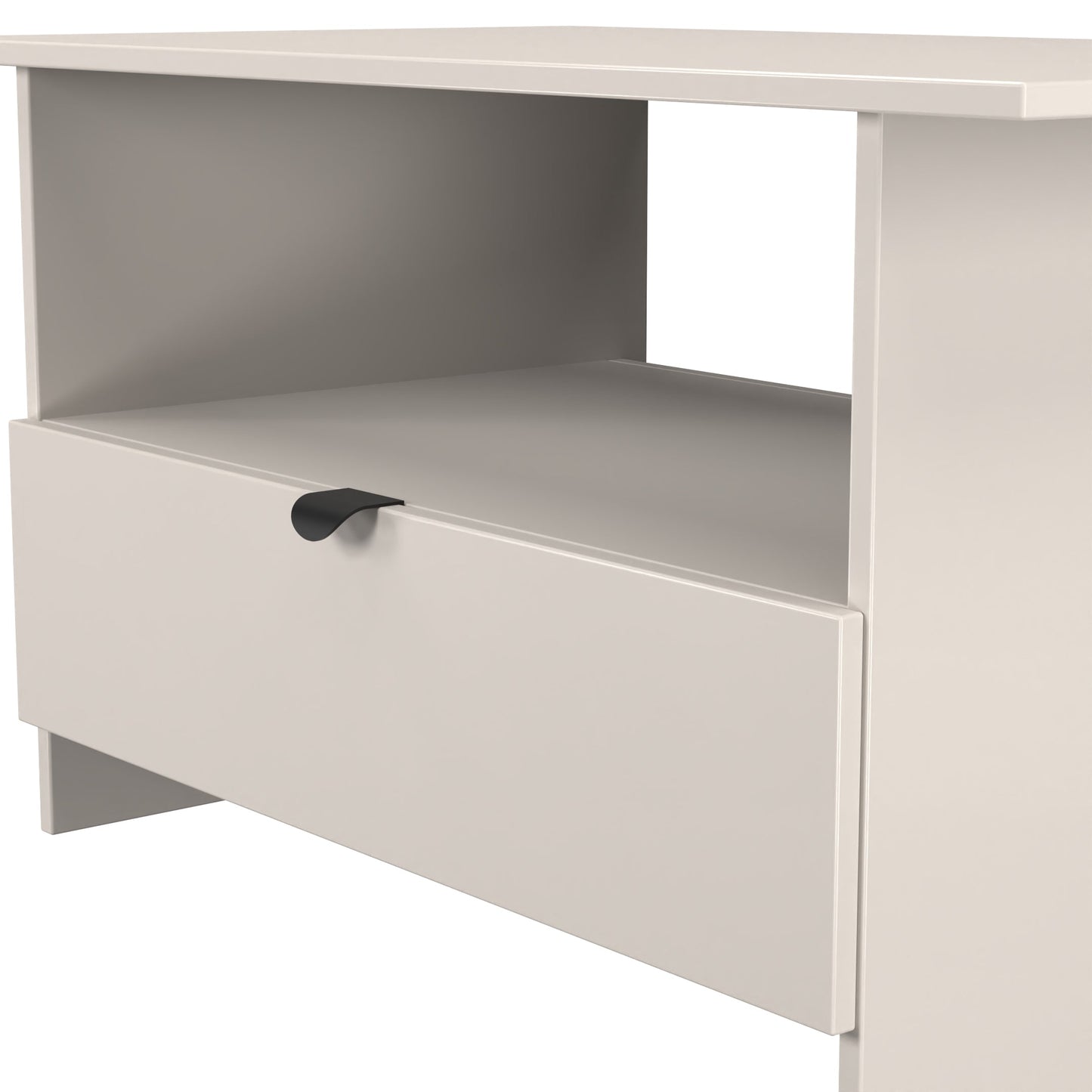 Bora Coffee Table Off-White 1 Shelf 1 Drawer 93cm