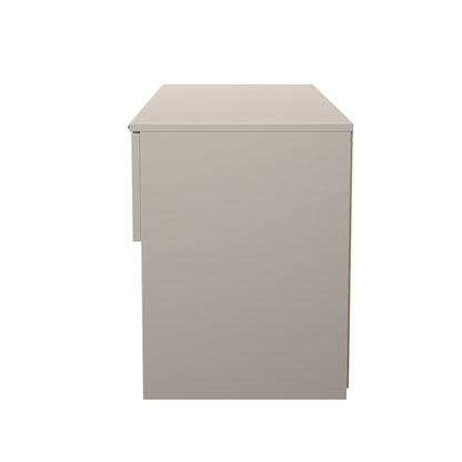 Bora Large Chest of Drawers Off-White 2 Shelves 2 Drawers 110cm