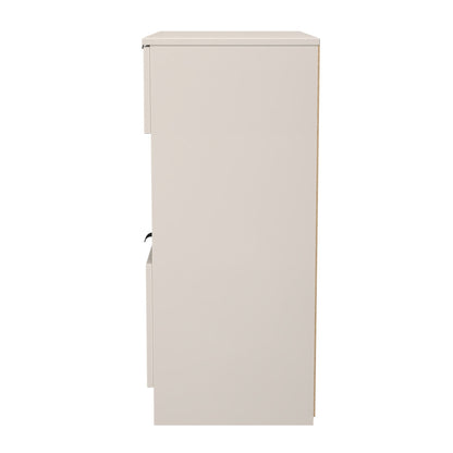 Bora Chest of Drawers Off-White 1 Shelf 2 Drawers 89cm