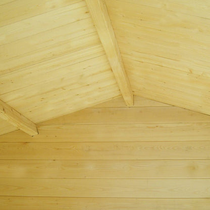 Bradley 6' x 6' 10" Apex Log Cabin - Premium 19mm Cladding Log Clad