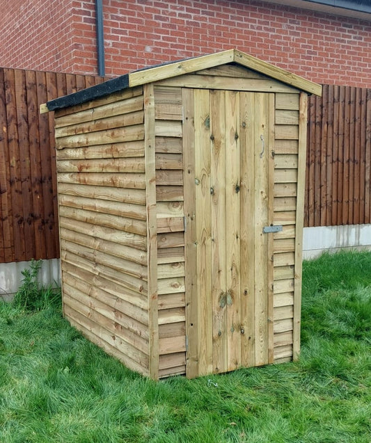 Budget Garden Shed 1.1m wide x 1.8M deep with Window by Churnet Valley - BUDGET4X6-1W
