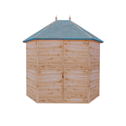 Shire Buttermere 6' 10" x 9' 4" Hexagonal Hip Summerhouse - Premium Dip Treated Shiplap