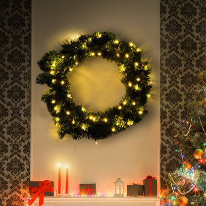Homcom Christmas Wreath Decoration Primary Image