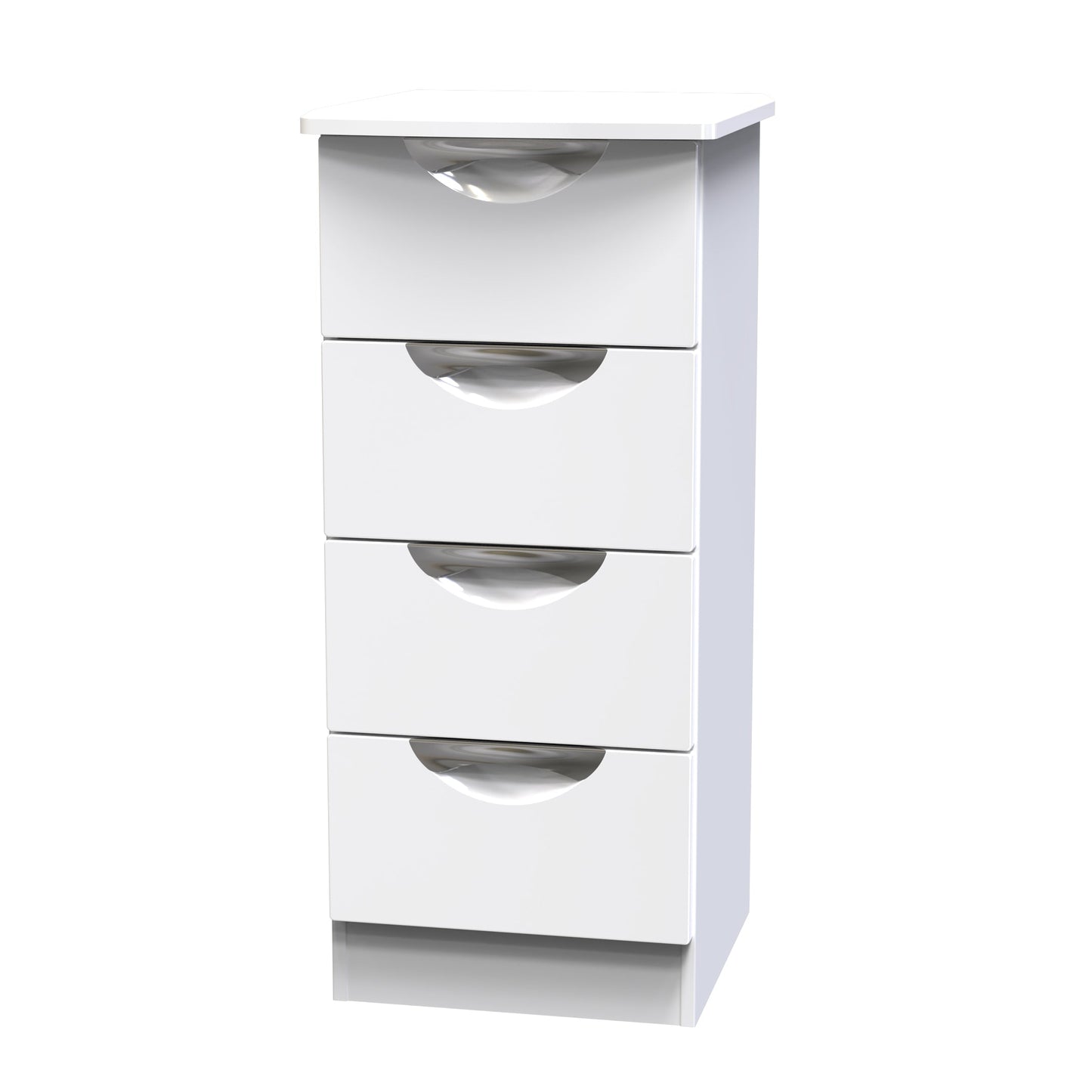 Camden Tallboy White 4 Drawers 89cm