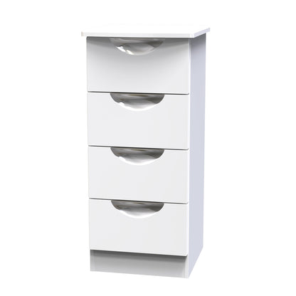 Camden Tallboy White 4 Drawers 89cm