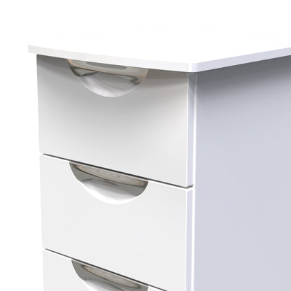 Camden Tallboy White 4 Drawers 89cm