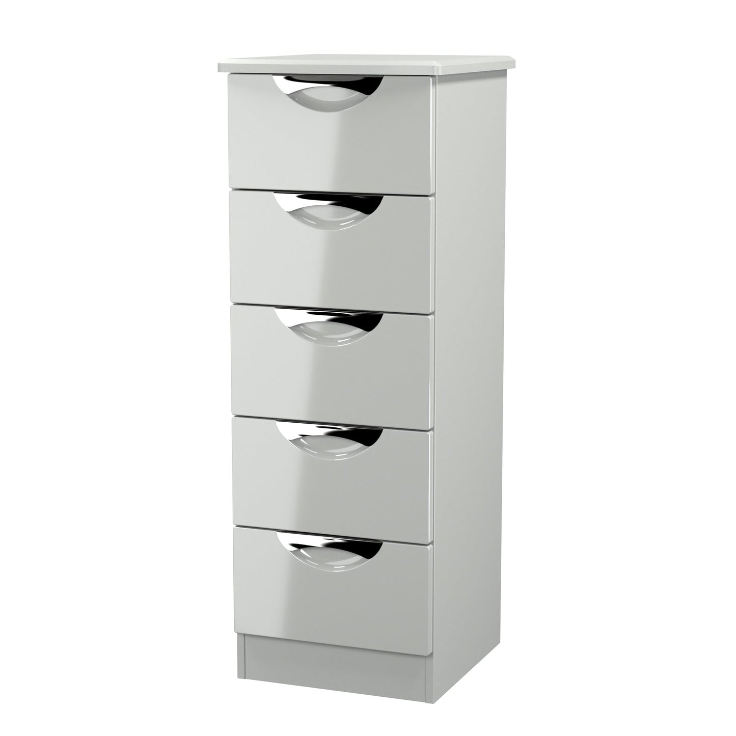 Camden Tall Tallboy Grey 5 Drawers 108cm