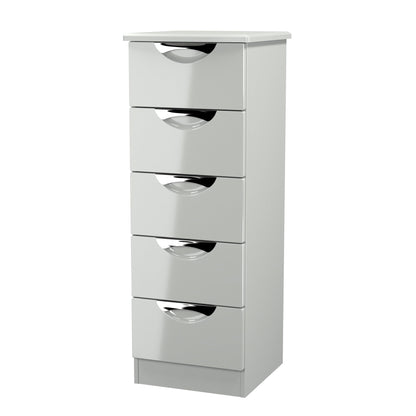 Camden Tall Tallboy Grey 5 Drawers 108cm