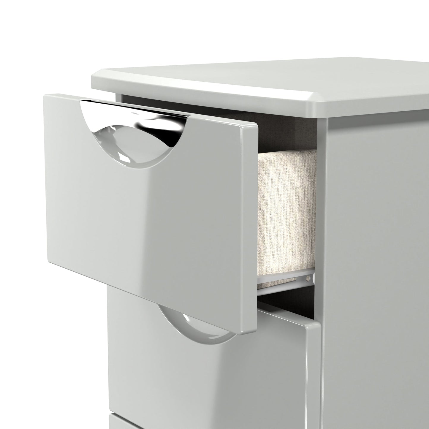 Camden Tall Tallboy Grey 5 Drawers 108cm