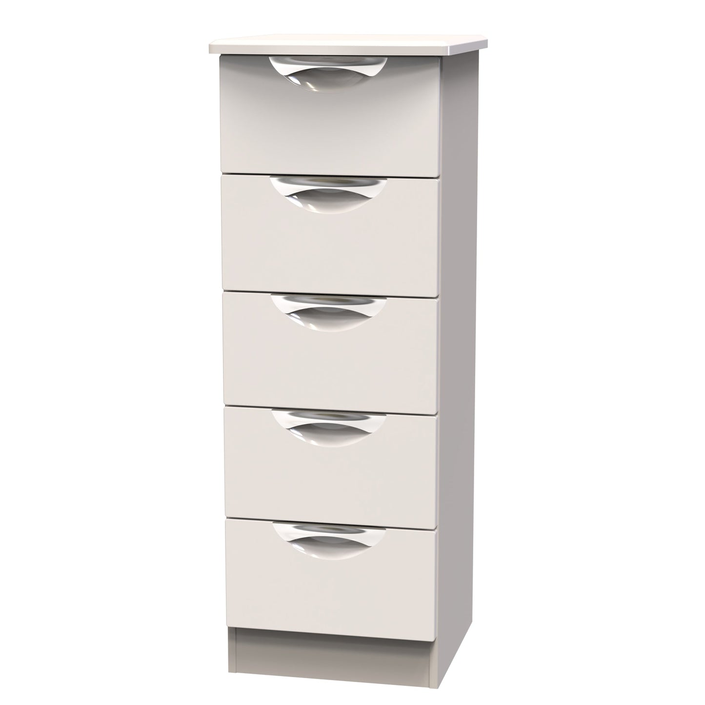 Camden Tall Tallboy Off-White 5 Drawers 108cm