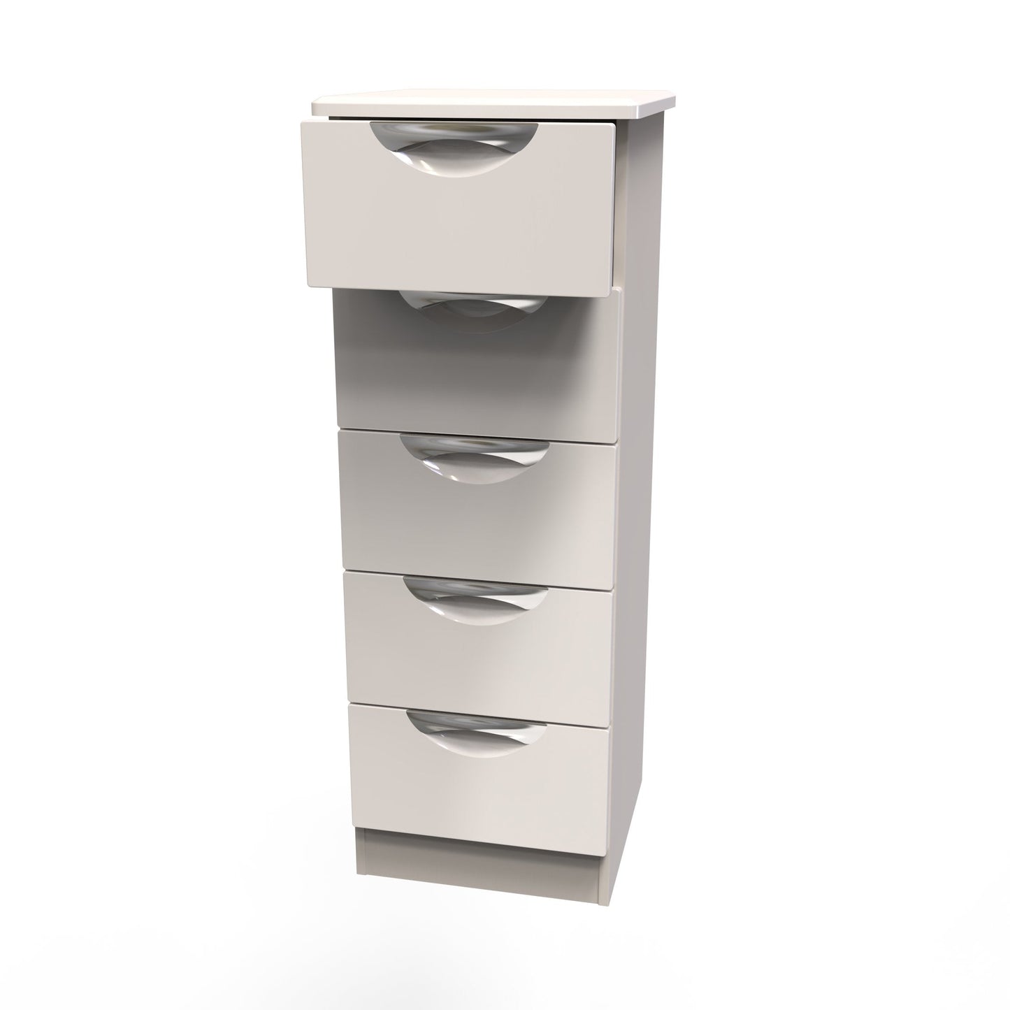 Camden Tall Tallboy Off-White 5 Drawers 108cm